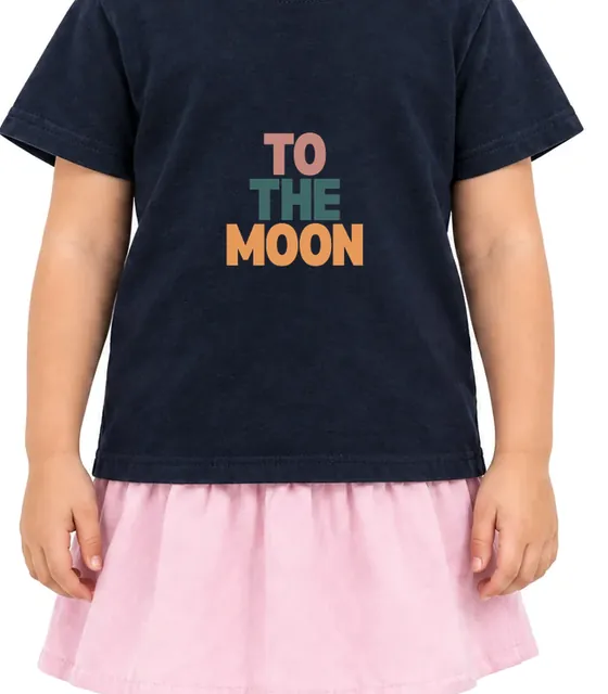 Kid wearing the TO THE MOON tee