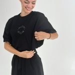 Μπλούζα θηλασμού - MOM WOW black